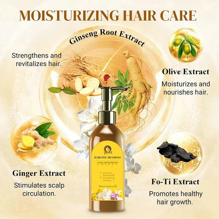 Long Lasting Natural Hair Dye Shampoo🖤