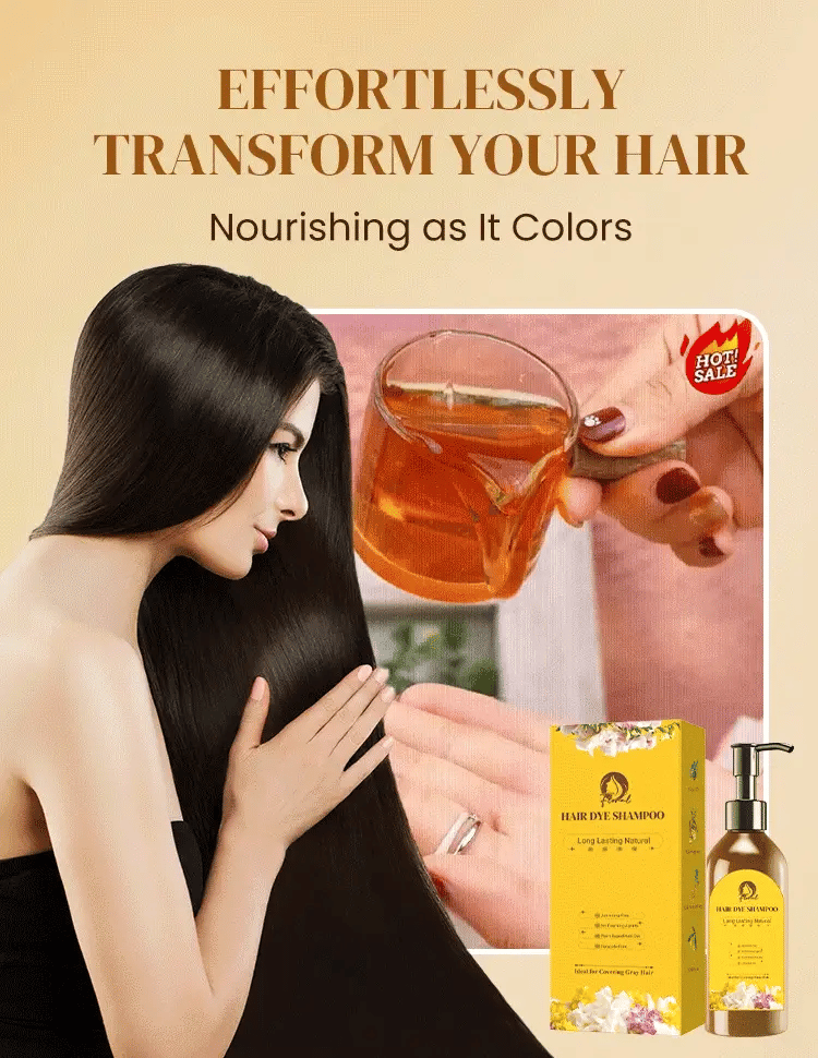 Long Lasting Natural Hair Dye Shampoo🖤