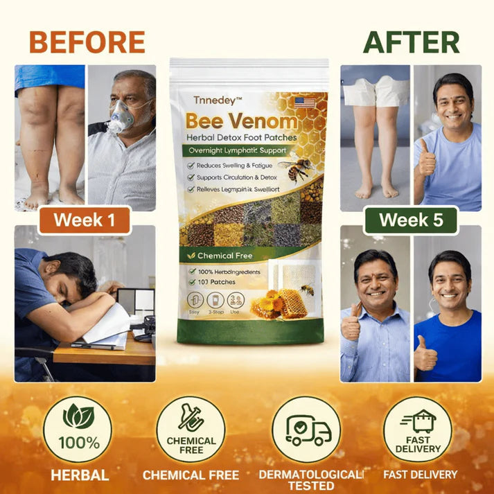 BEE VENOM DETOX AND SLIM FOOT PATCHES 🐝🌿👣  BUY 1 GET 1 FREE 🔥