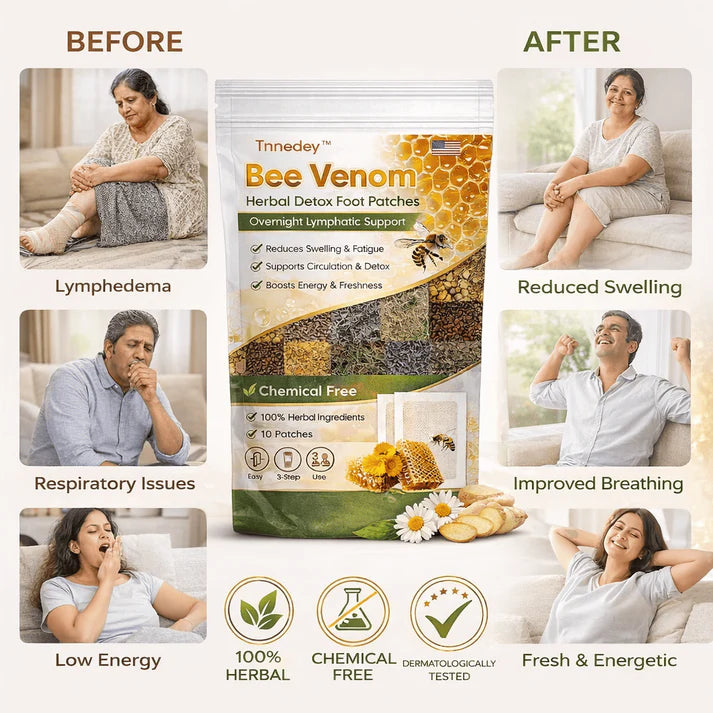 BEE VENOM DETOX AND SLIM FOOT PATCHES 🐝🌿👣  BUY 1 GET 1 FREE 🔥